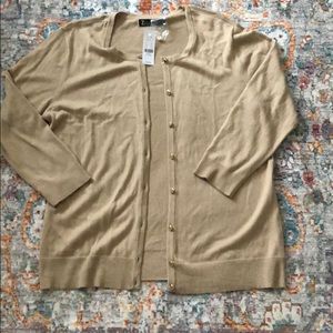 NWT tan Cardigan
